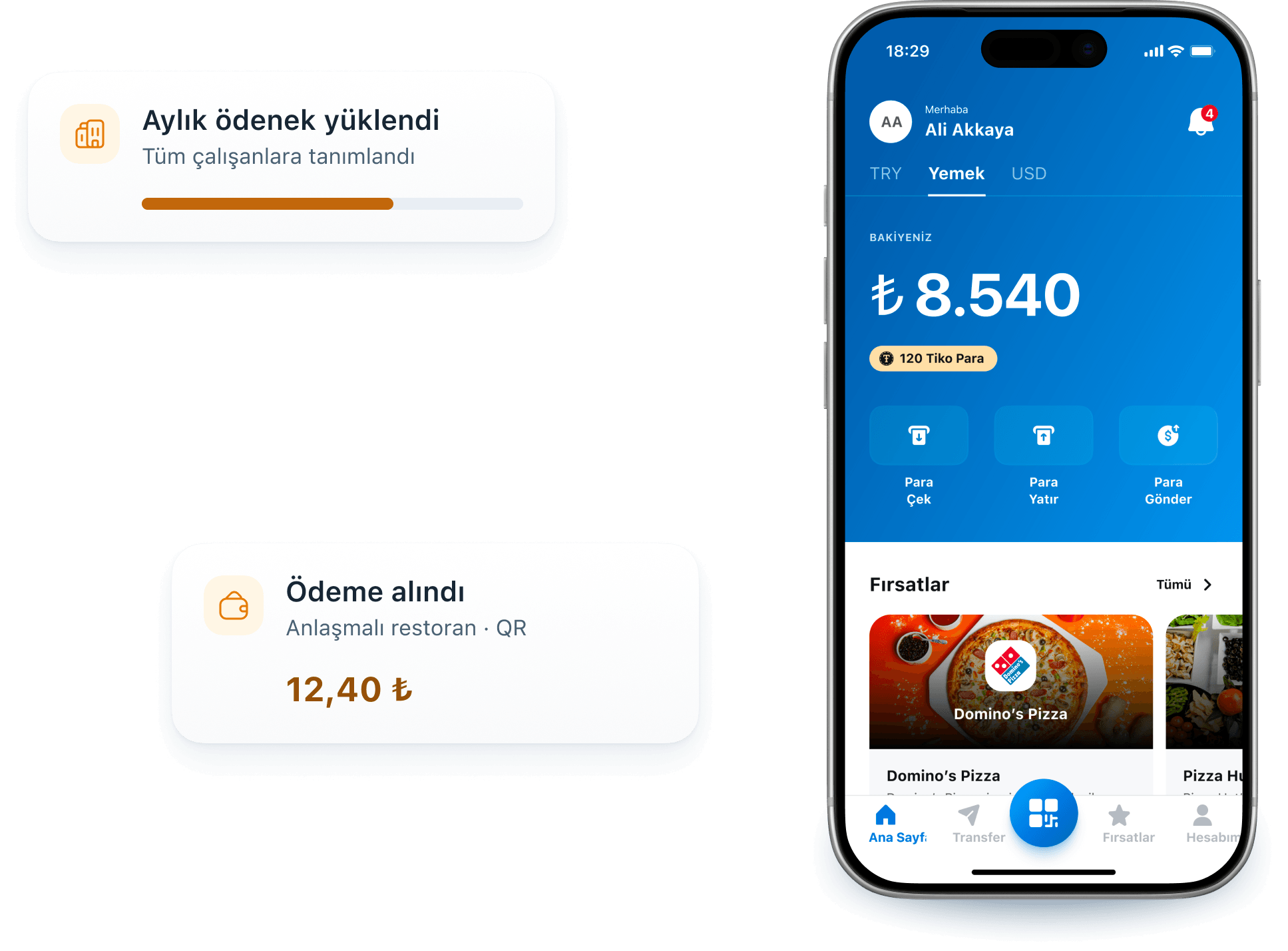 Tiko Yemek · Mobil uygulama